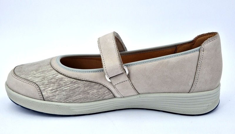 Ganter Ballerina Klara lightgrey - Winzer Gesunde Schuhe