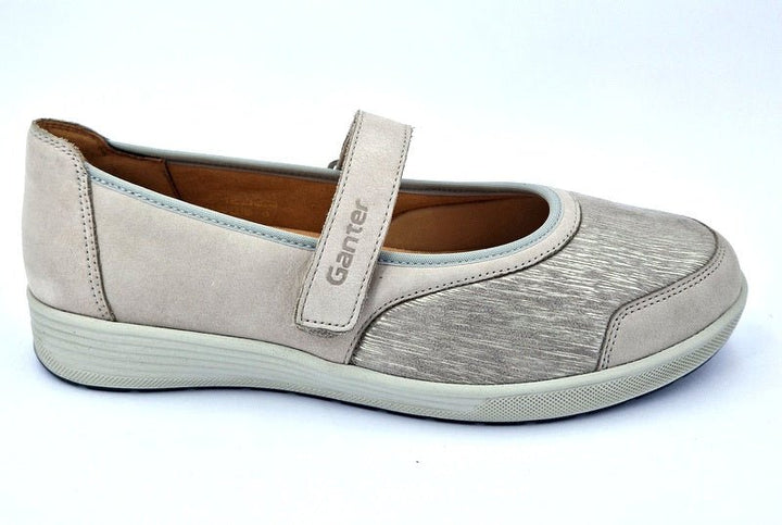 Ganter Ballerina Klara lightgrey - Winzer Gesunde Schuhe