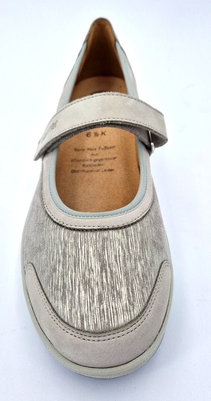 Ganter Ballerina Klara lightgrey - Winzer Gesunde Schuhe